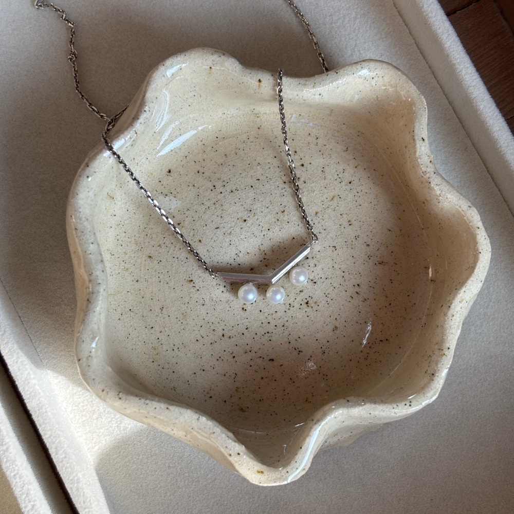 Sterling Silver Pearl Necklace